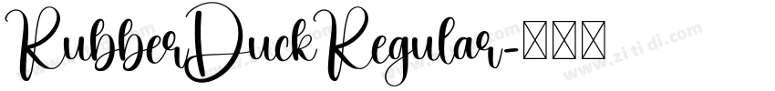 RubberDuckRegular字体转换