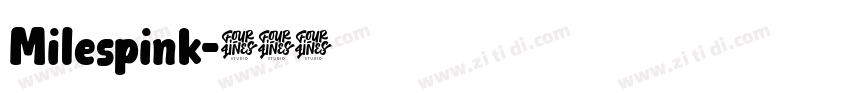 Milespink字体转换