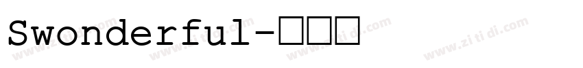 Swonderful字体转换