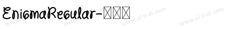 EnigmaRegular字体转换