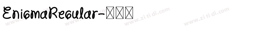 EnigmaRegular字体转换