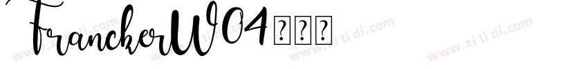 FranckerW04字体转换