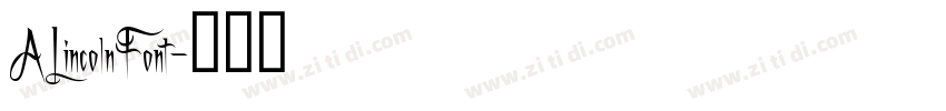 ALincolnFont字体转换