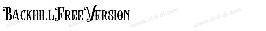 BackhillFreeVersion字体转换