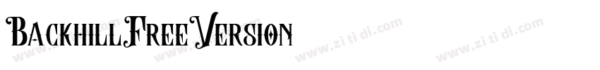 BackhillFreeVersion字体转换