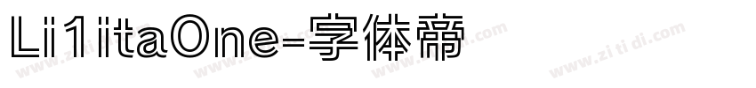 Li1itaOne字体转换