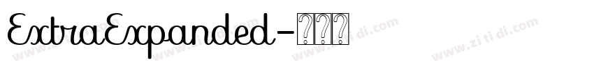 ExtraExpanded字体转换