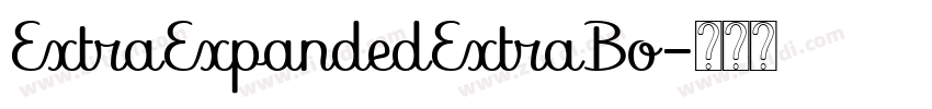 ExtraExpandedExtraBo字体转换