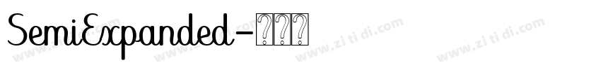 SemiExpanded字体转换