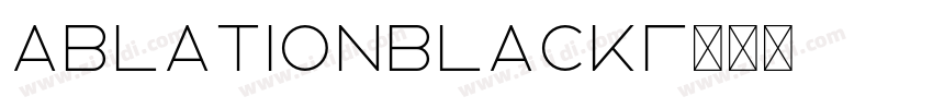 AblationBlack字体转换