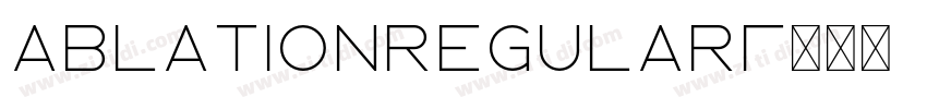 AblationRegular字体转换