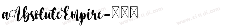 aAbsoluteEmpire字体转换