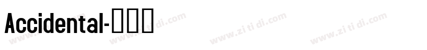 Accidental字体转换