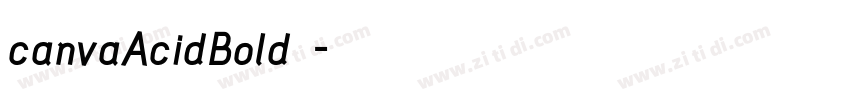 canvaAcidBold字体字体转换