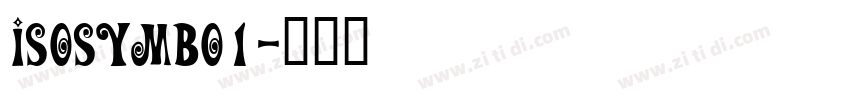 ISOsymbo1字体转换
