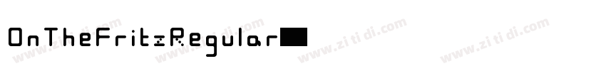 OnTheFritzRegular字体转换 OnTheFritzRegular字体转换