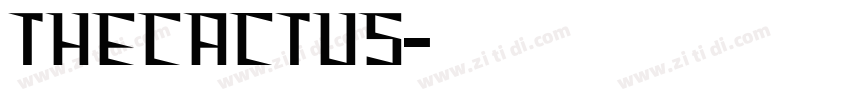 THECactus字体转换
