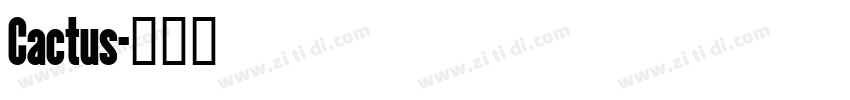 Cactus字体转换