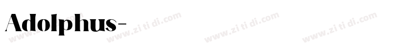 Adolphus字体转换