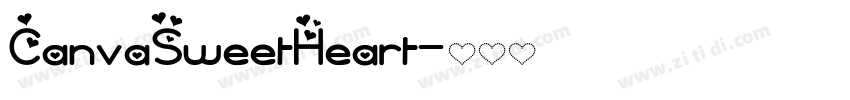 CanvaSweetHeart字体转换