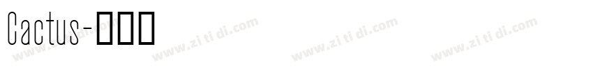 Cactus字体转换