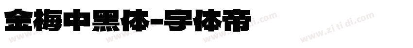 金梅中黑体字体转换