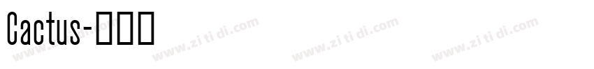 Cactus字体转换