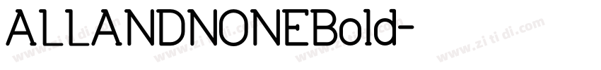 ALLANDNONEBold字体转换