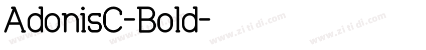 AdonisC-Bold字体转换