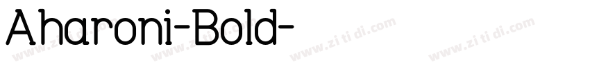 Aharoni-Bold字体转换