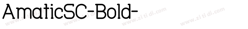 AmaticSC-Bold字体转换