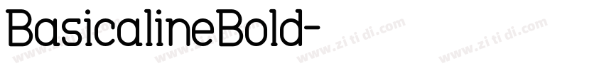 BasicalineBold字体转换