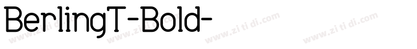 BerlingT-Bold字体转换