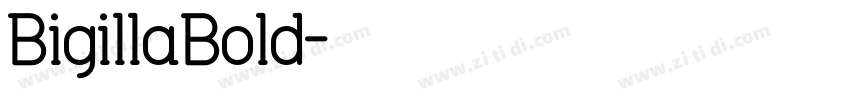 BigillaBold字体转换