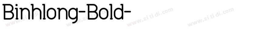 Binhlong-Bold字体转换