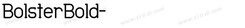 BolsterBold字体转换