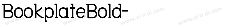BookplateBold字体转换