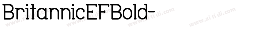 BritannicEFBold字体转换