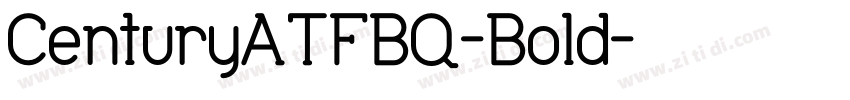 CenturyATFBQ-Bold字体转换