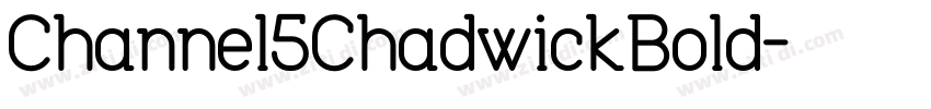 Channel4ChadwickBold字体转换