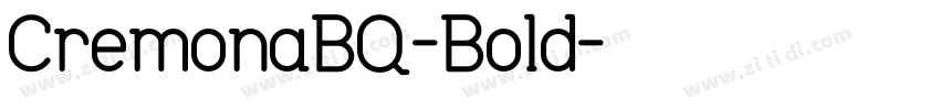 CremonaBQ-Bold字体转换