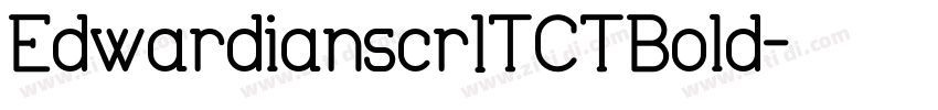 EdwardianscrITCTBold字体转换