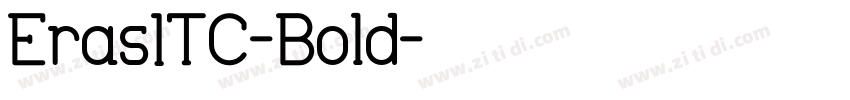 ErasITC-Bold字体转换