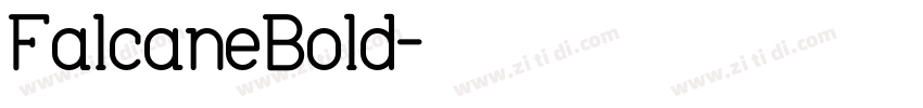 FalcaneBold字体转换