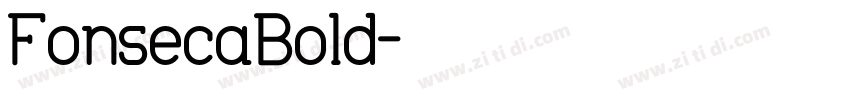 FonsecaBold字体转换