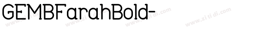 GEMBFarahBold字体转换
