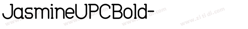 JasmineUPCBold字体转换
