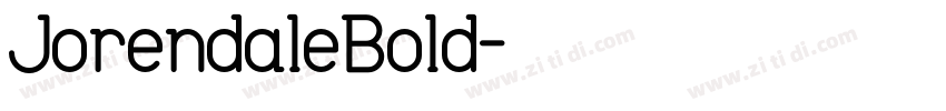 JorendaleBold字体转换