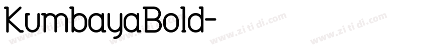 KumbayaBold字体转换