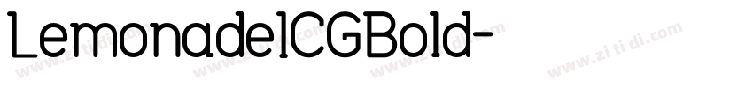 LemonadeICGBold字体转换